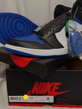 Nike Air Jordan 1 Mid - Black/Royal/White